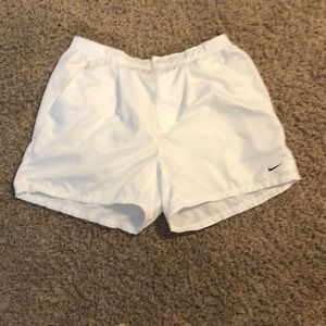 White Dri-fit Nike shorts. Women’s size XL.